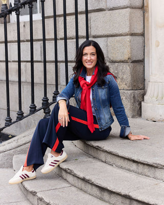 Pre-Order Navy Trouser with Side Stripe