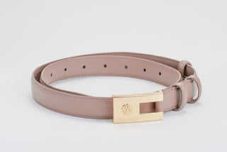 Pre-Order - 100% Calf Leather Taupe Belt