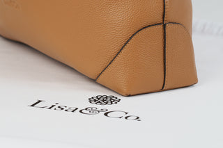 Pre-Order - Napa Leather Shoulder Bag - Caramel
