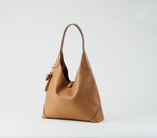 Pre-Order - Napa Leather Shoulder Bag - Caramel