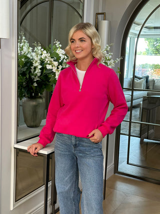 Magenta Quarter Zip