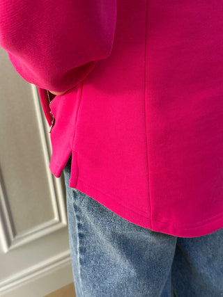 Magenta Quarter Zip